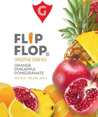 FLIP FLOP 35 | orange • pineapple • pomegranate интернет-магазин Beeribo