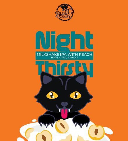 Night Thirsty Milkshake IPA With Peach интернет-магазин Beeribo
