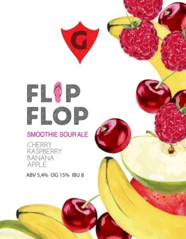 FLIP FLOP 8 | cherry • raspberry • banana • apple интернет-магазин Beeribo