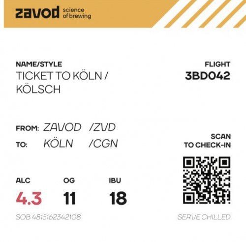 Ticket to Köln интернет-магазин Beeribo