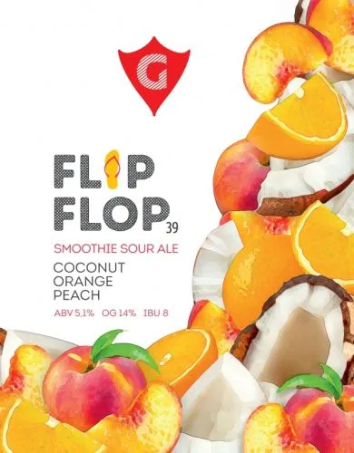 FLIP FLOP 39 | coconut • orange • peach интернет-магазин Beeribo