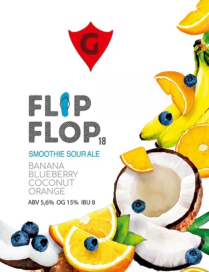 FLIP FLOP 18 | banana • blueberry • coconut • orange интернет-магазин Beeribo