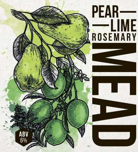 Pear, Lime & Rosemary Mead