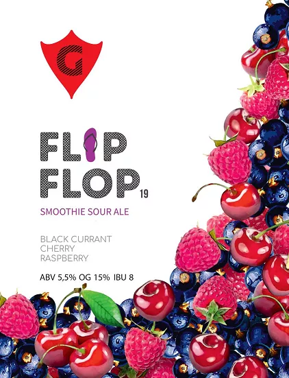 FLIP FLOP 19 | black currant • cherry • raspberry интернет-магазин Beeribo